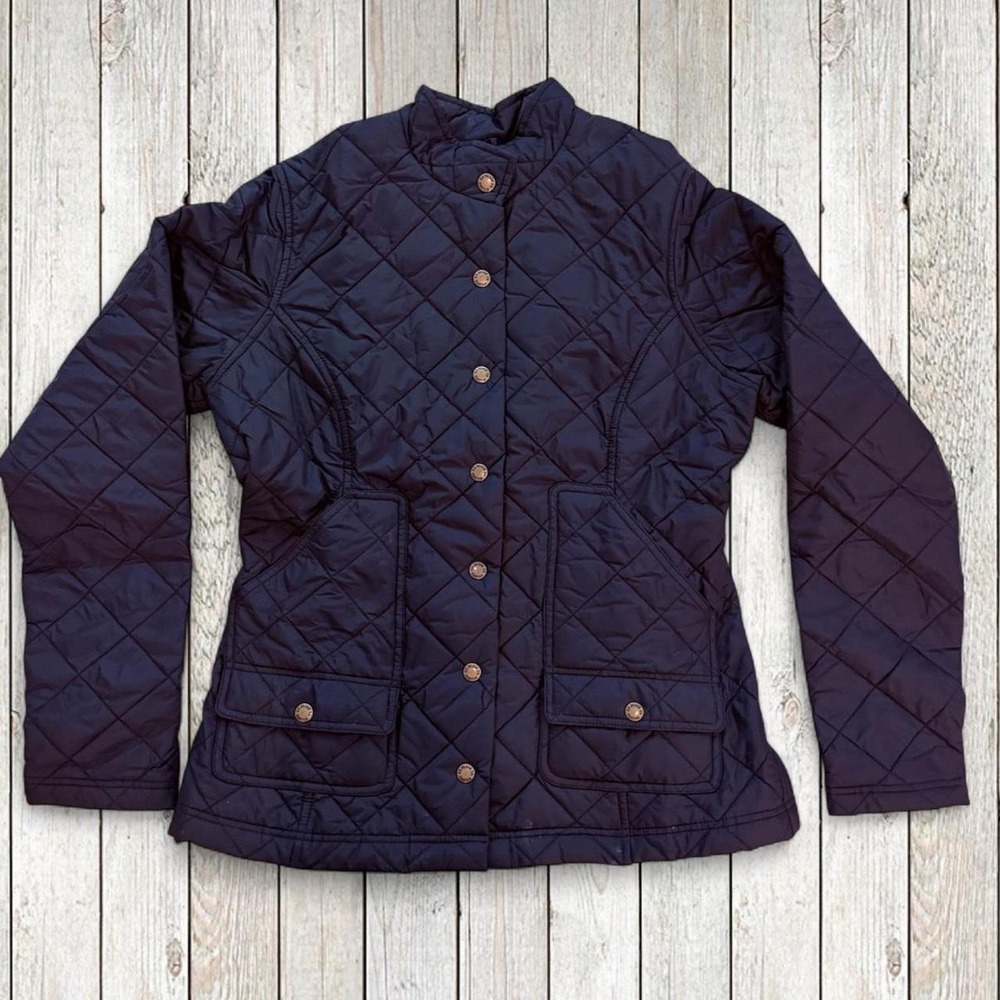 Filson Womens Northern Quilted Jacket Black Vintage Style Small